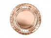 Picture of PAPER PLATES ROUND ROSE GOLD 18CM